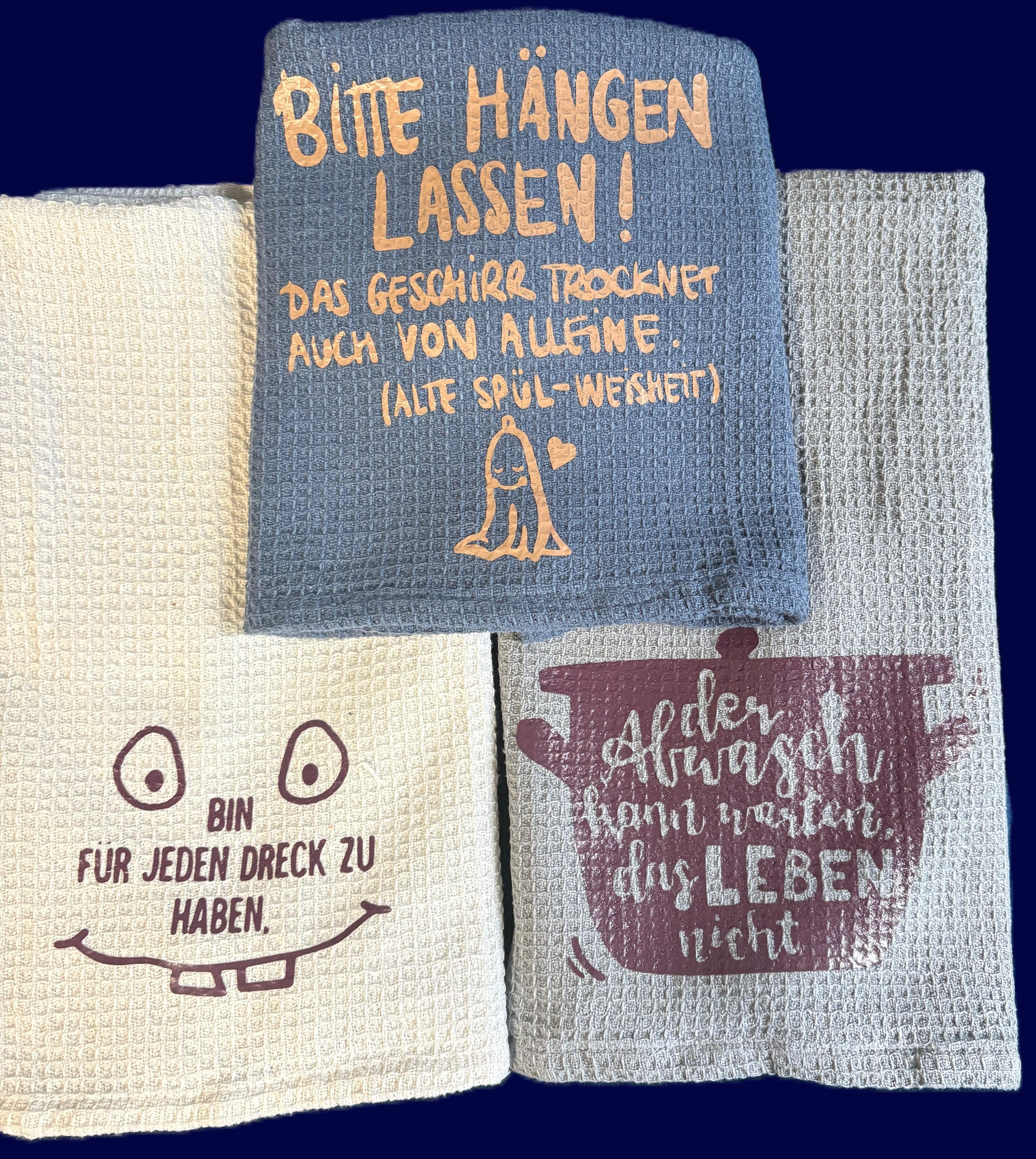✨Stimmungsmacher-Geschirrtücher – Lustig für Dein Zuhause✨